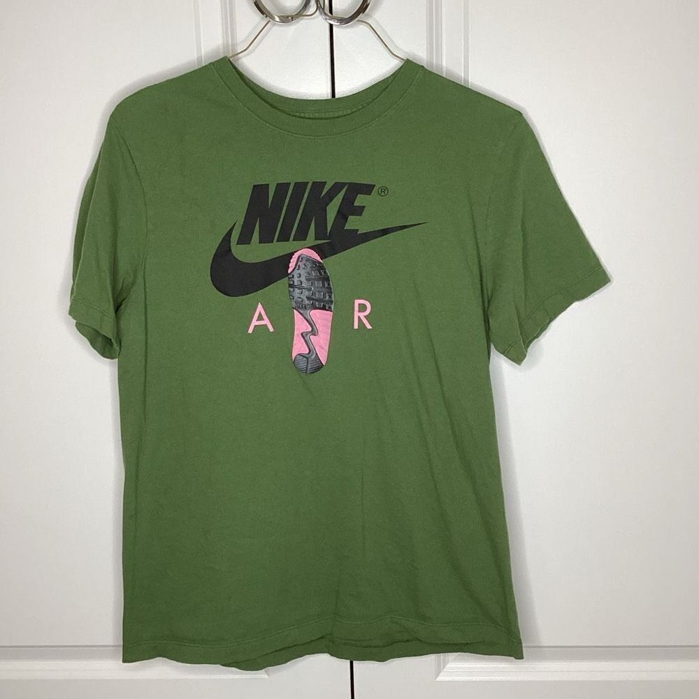 Mens Nike Air Max T-Shirt  olive medium‎